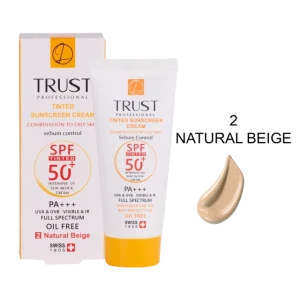 کرم ضد آفتاب رنگی و کنترل چربی بژ طبیعی (پوست مختلط تا چرب) (2024)