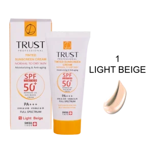 کرم ضد آفتاب رنگی و ضد پیری بژ روشن (پوست خشک تا نرمال) (2024)