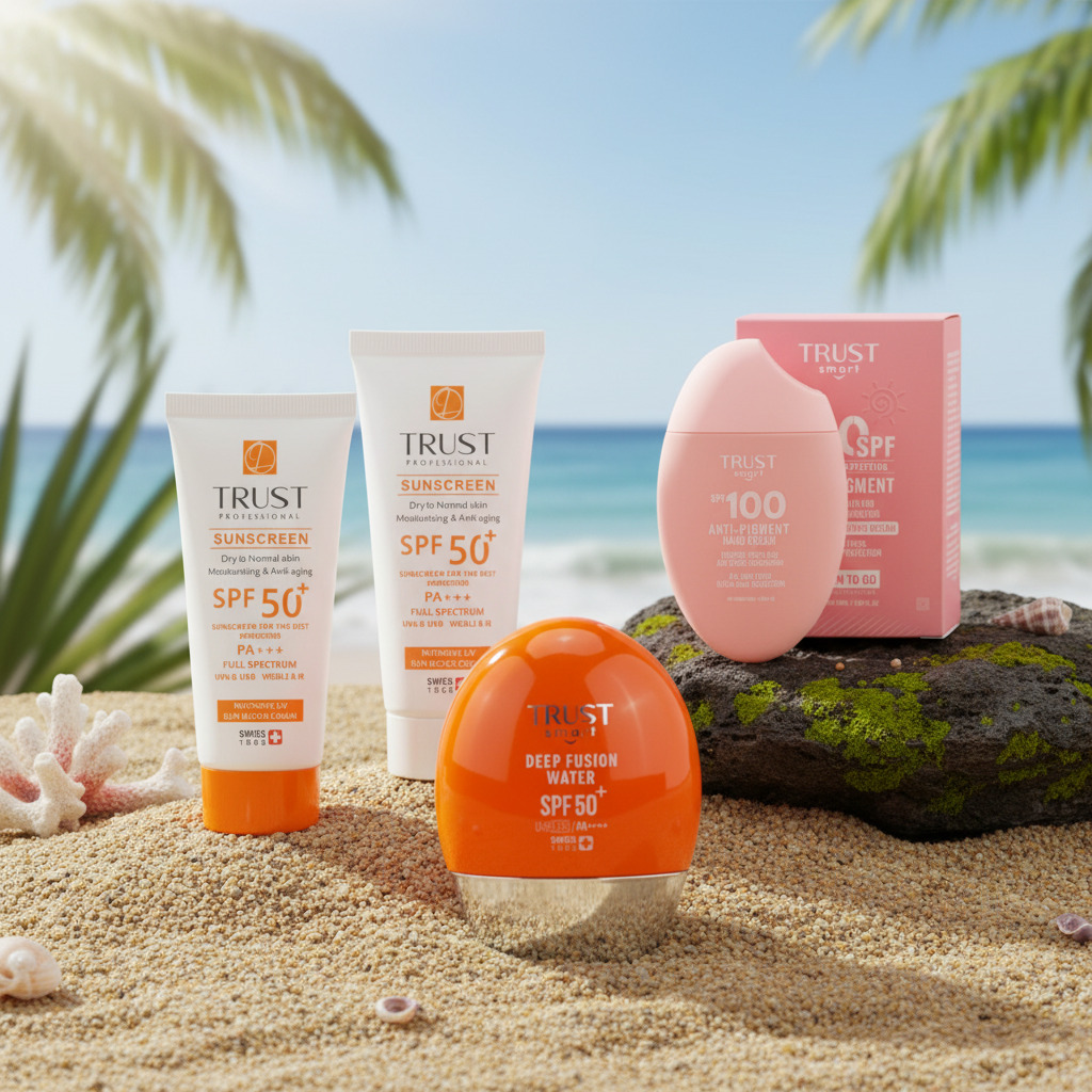 بهترین مارک ضد آفتاب از نظر پزشکان — راهنمای کامل انتخاب و معرفی ضدآفتاب های تراست