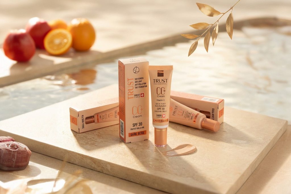 سی سی کرم های تراست در سه رنگ بژ روشن، بژ طبیعی و بژ تیره