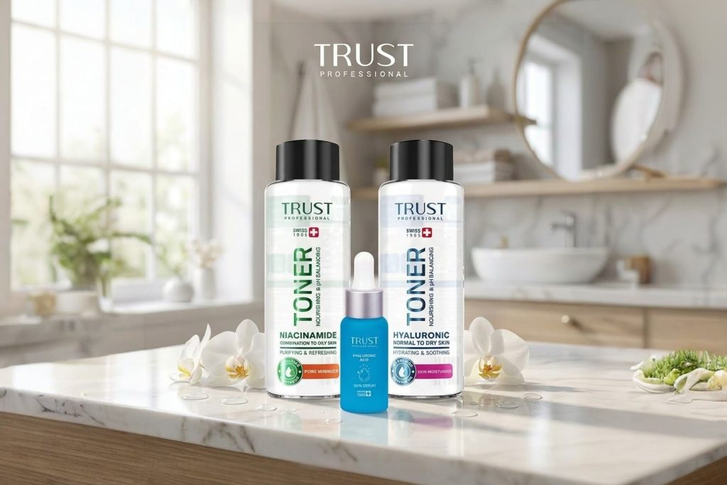 تونر و سرم هیالورونیک اسید تراست