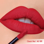 رژ لب مایع مخملی مات سرژه کد 101 (Classic Red) - Image 2