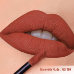 رژ لب مایع مخملی مات سرژه کد 104 (Brownish Nude) - Image 2